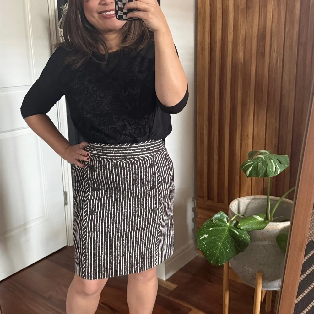 Tory Burch A line Pencil Tweed Skirt. Size 6